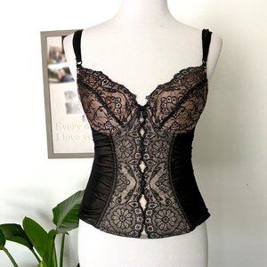 Victoria's Secret Sexy Little Things Black Lace Bustier